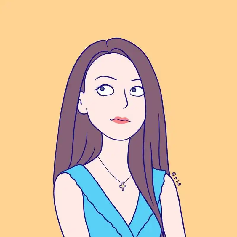 q版头像 手绘漫画插画 经典版 言承旭 大s 没长开的16岁杨丞琳太难画