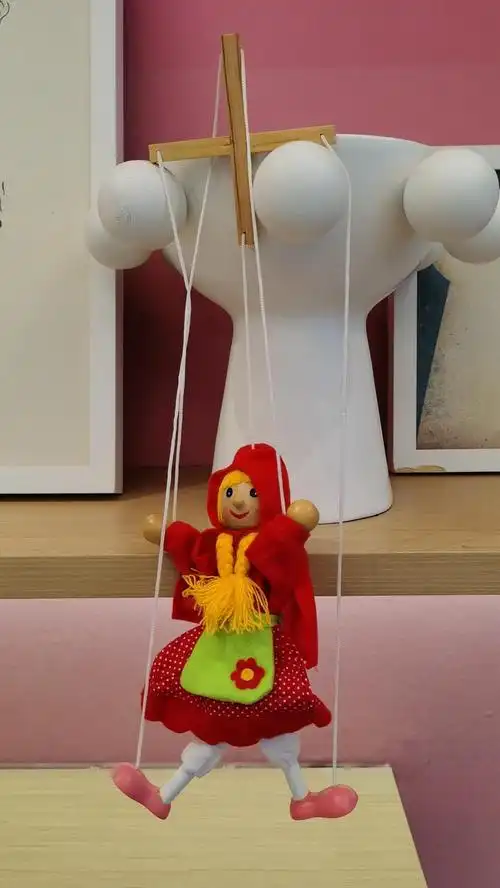 新款提线木偶玩具 拉线牵线提线木偶玩具中国风礼品摆件特色传统老外