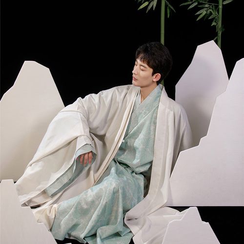 汉服男装 古风 公子古装薄款男帅气学生版仙气国风道服中国风仙气