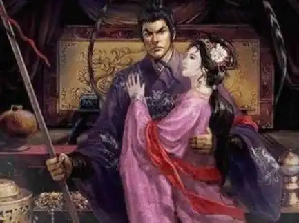 关羽和貂蝉的故事图