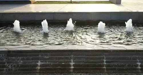 2976732|人造喷泉音乐喷泉水池免费素材视频