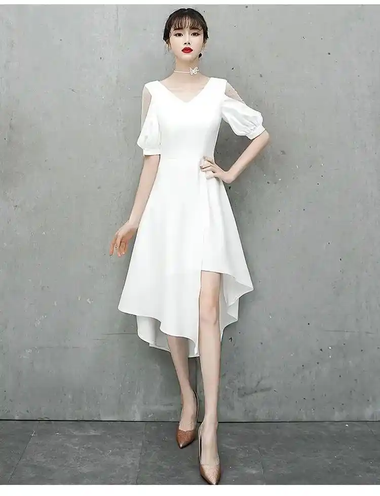 v领宴会晚礼服.#抖音图文来了 #礼服#穿搭#女装#连衣裙 - 抖音