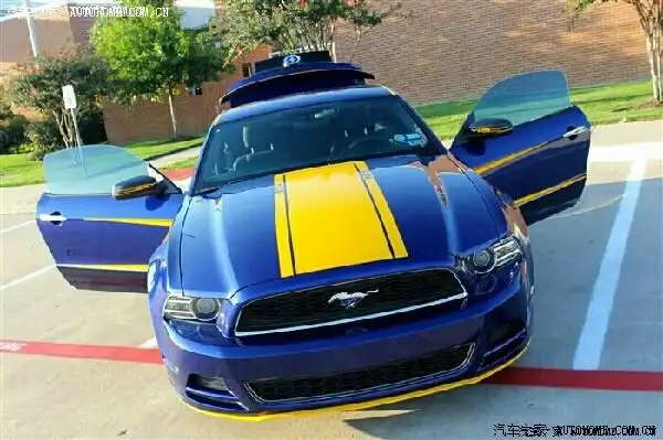 极品飞车银色蓝条野马咆哮的野马