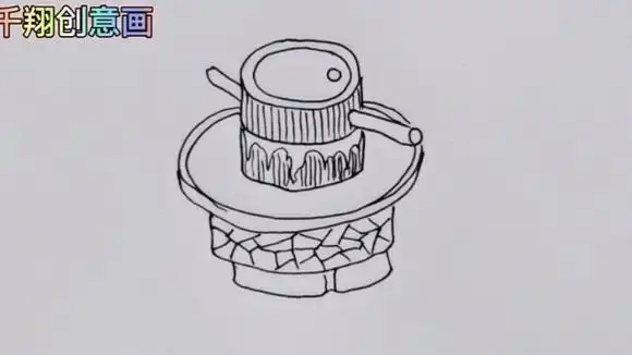石磨豆浆简笔画#儿童启蒙