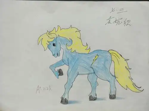 郯城银河中学春季绘画展览七年级优秀学生作品