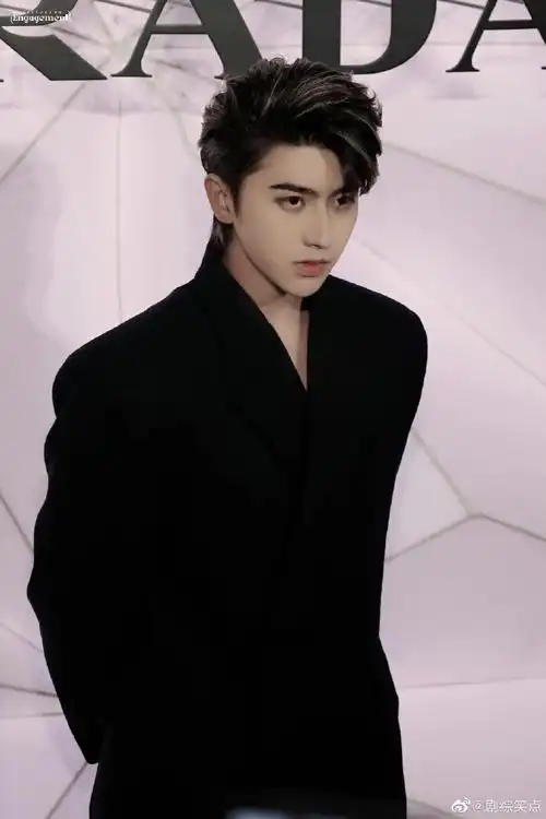 蔡徐坤看秀红毯造型