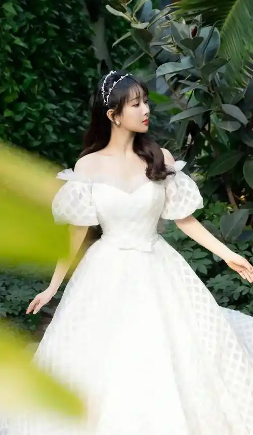 杨紫美丽图集230506清新脱俗,优雅有品位_婚纱_白色_气质