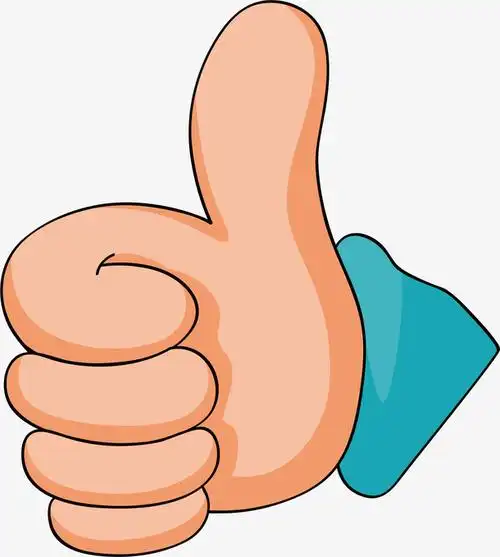 矢量图卡通大赞手势