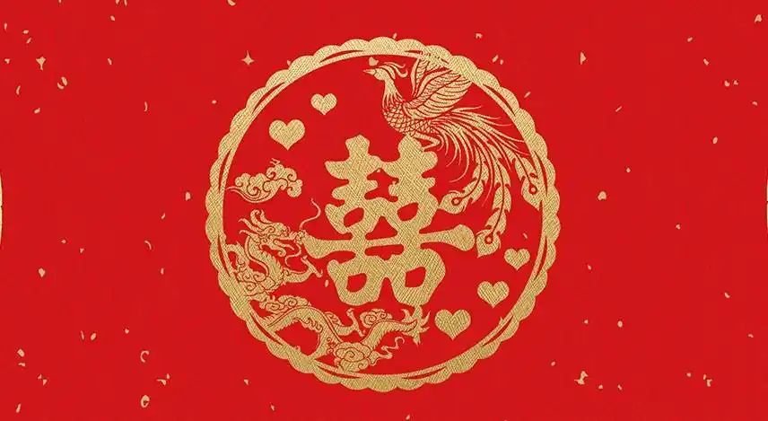 05-06红色喜庆双喜背景免抠素材时间:05-06中式结婚文艺喜庆红色背景