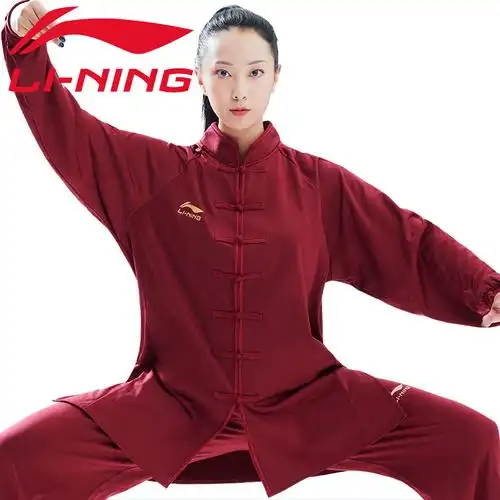 太极李宁服装新款秋冬加厚加绒太极拳练功服女太极服
