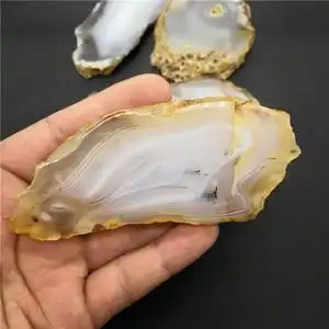 大号天然玛瑙原石摆件片状杯茶壶子复古装饰白玛瑙切片水晶石