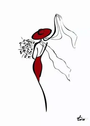 寥寥几笔的线条,就是这么优雅迷人