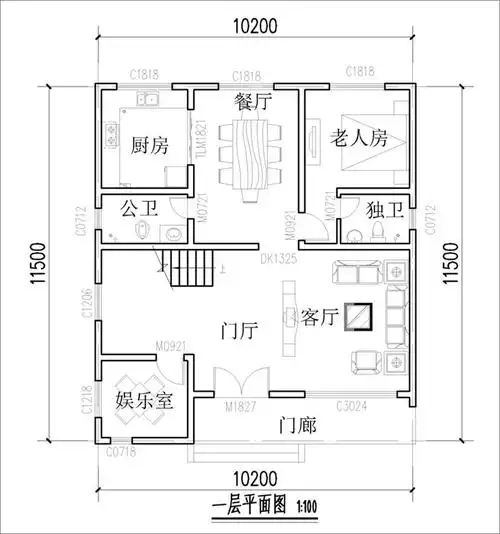 三层现代风格别墅户型图