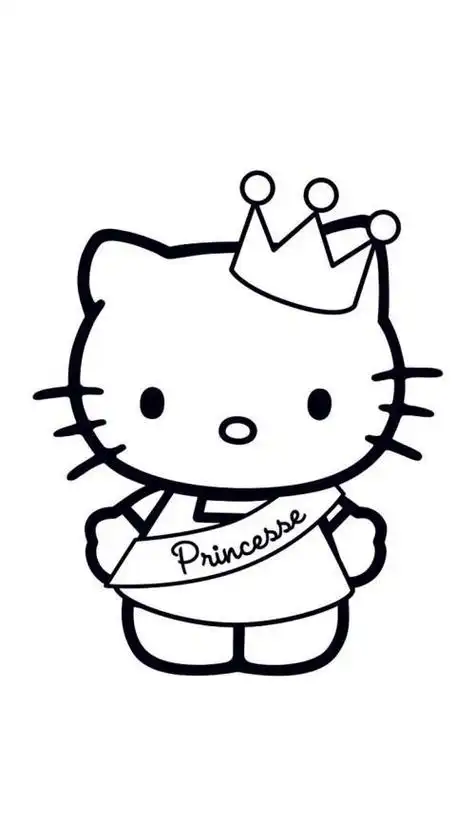 可爱卡通形象简笔画kt