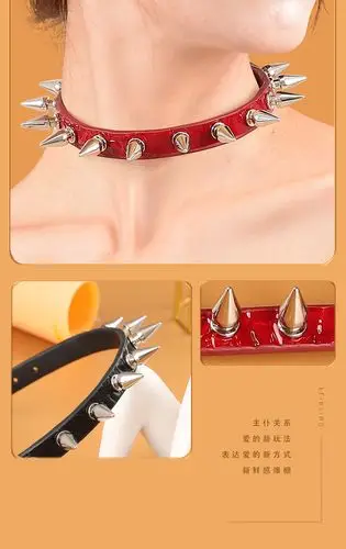 情趣带刺项圈情趣用品性爱成人情侣sm调教情道具女性狗奴调教代发