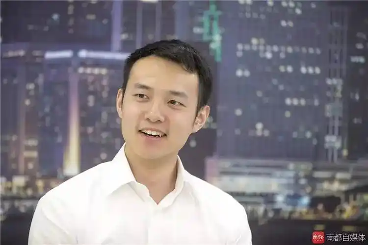 霍启文在广州南沙自邮行接受了南都记者专访.南都记者 谭庆驹 摄