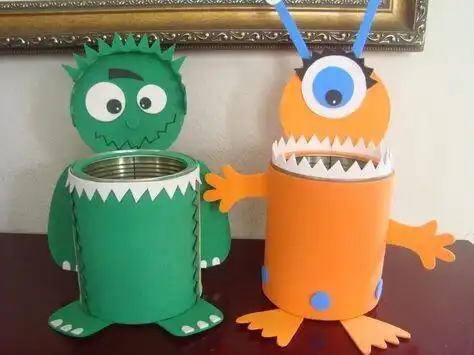 空中课堂微课程二年级手工创意——废旧材料变垃圾桶 写美篇制作邀请