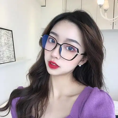 眼镜素颜黑框大框大脸女胖脸大圆脸适合网上定制成品光学镜