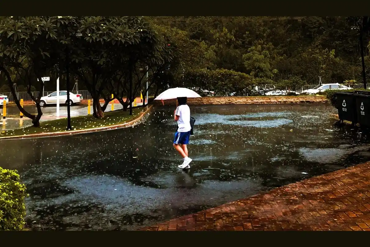 撑伞人也是雨中人. #雨天#摄影#调色 - 抖音