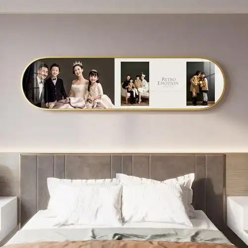 85n定 制婚纱照相框挂墙洗结婚照放大照片打印主卧床头全家福挂画