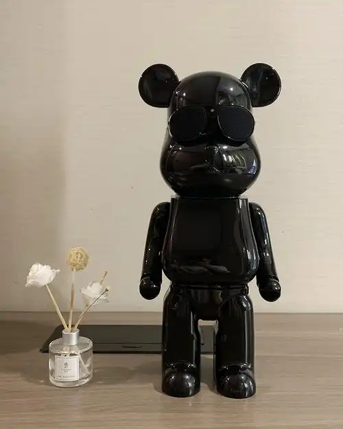 网红暴力熊蓝牙音响连电脑客厅摆件低音炮音箱男友生日情人节憬芊黑色