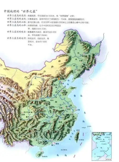 中国各省地形图一览表,这就是为什么江苏比广东发展的均衡