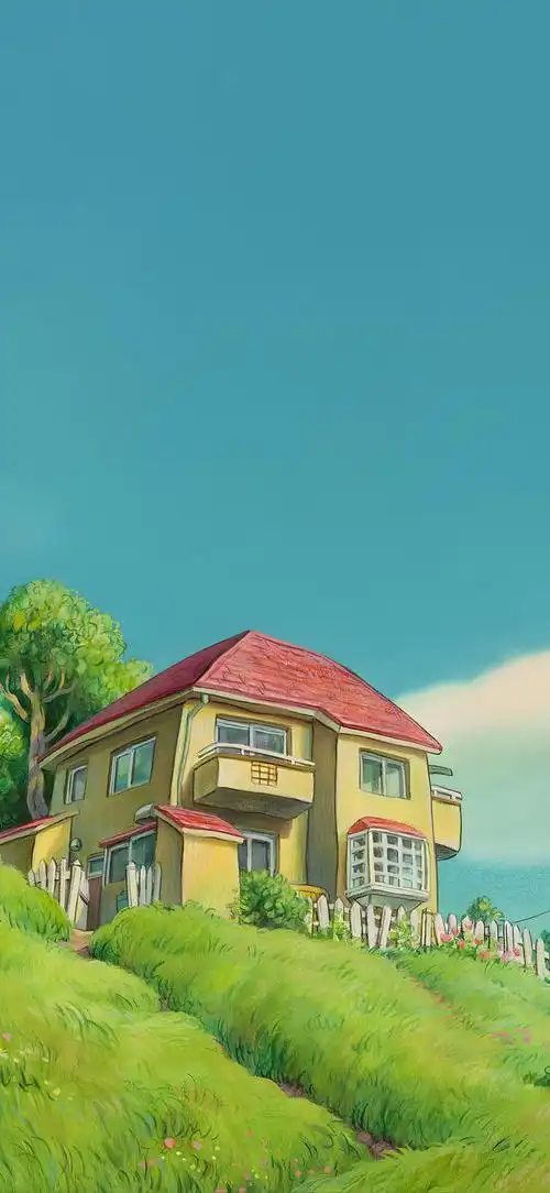 宫崎骏的动漫世界唯美壁纸:清新唯美插画壁纸(9)