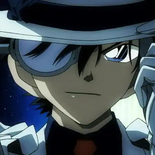 怪盗基德的邪魅一笑 #动漫男生头像 - 抖音