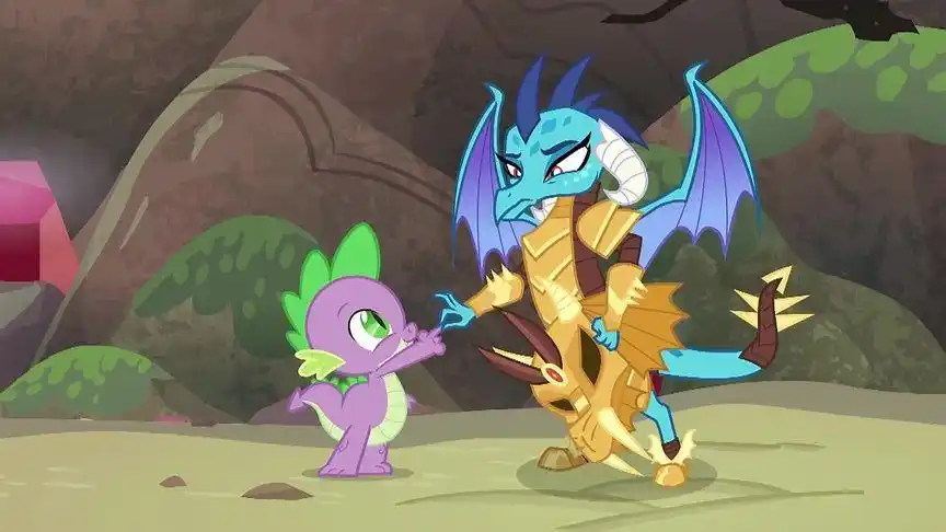 小马宝莉6:穗龙和火苗公主用真诚赢得了彼此的信任,要互相合作