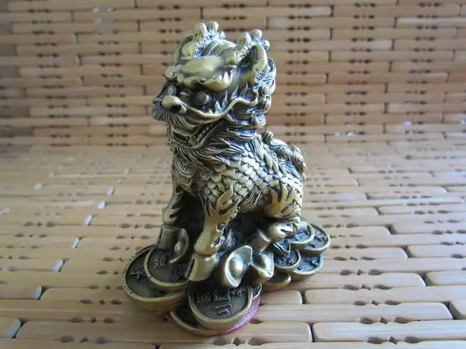 祥瑞全铜貔貅摆件旺财貔恘黄铜皮丘家用客厅店铺办公室家居写字楼