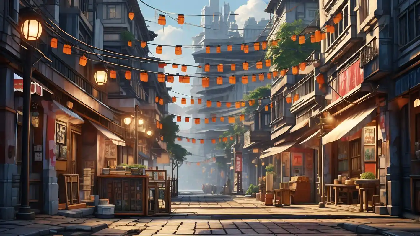 动漫街景壁纸96打造二次元梦幻桌面