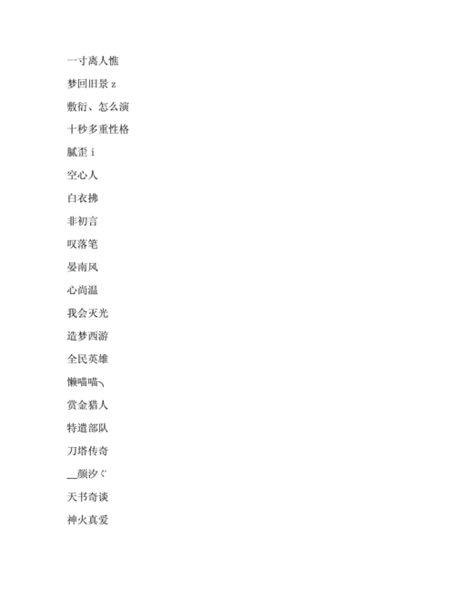 好听的微信名字.docx 8页