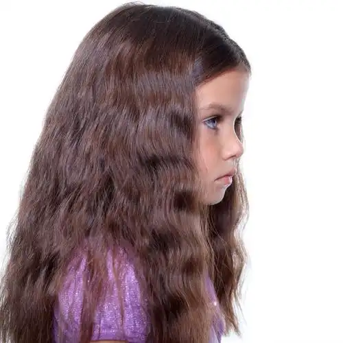 侧面,头像,漂亮,小女孩