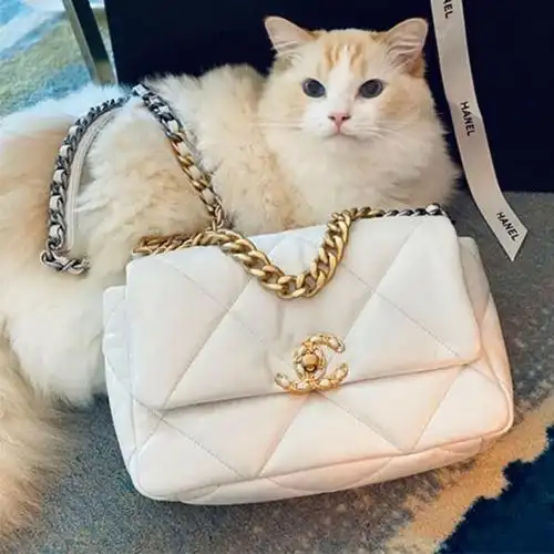 欧阳娜娜同款小香风包包女2021新款潮百搭斜挎真皮软皮菱格链条包