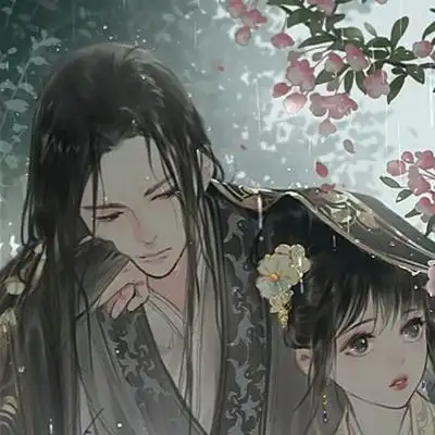 古风cp头像情侣高清超甜的绝美古风情侣头像动漫图片