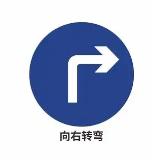 向右转弯图片