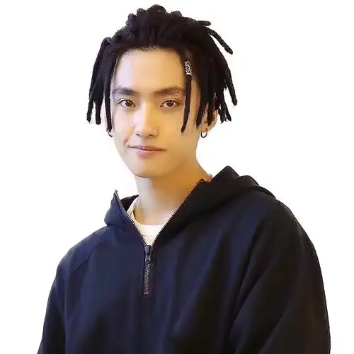 男士脏辫非洲辫假发编发hiphop嘻哈接发轻软款粗脏辫藏辫子短款