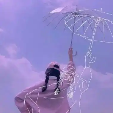 背影女生头像可爱小清新女头像