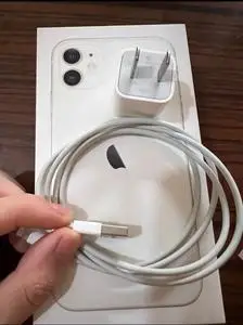 苹果11自带5w数据线充电器 成色八九新正常使用 原装正品