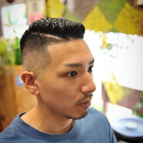 成熟稳重发型可以很有型 ,经典男发型,圆脸男生的发型首选!