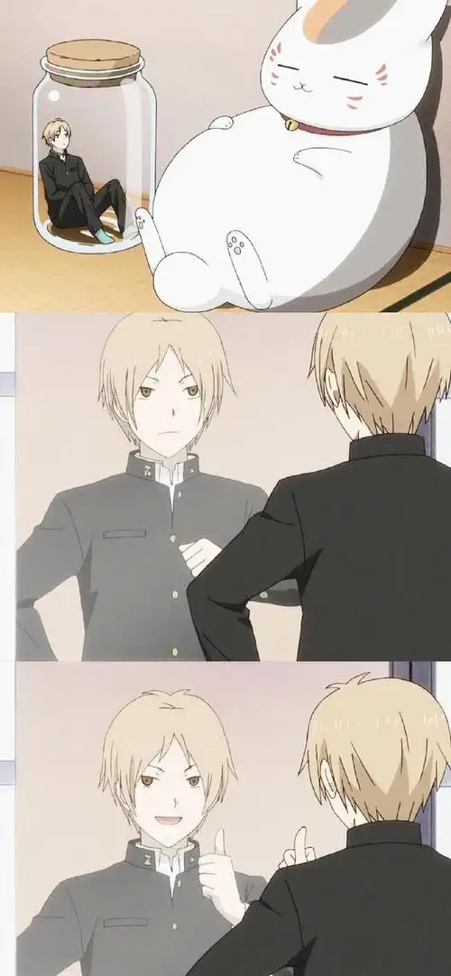 多彩壁纸543期|夏目友人帐卡通三格拼接壁纸