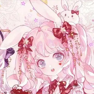 粉色和紫色为主的闺蜜头像