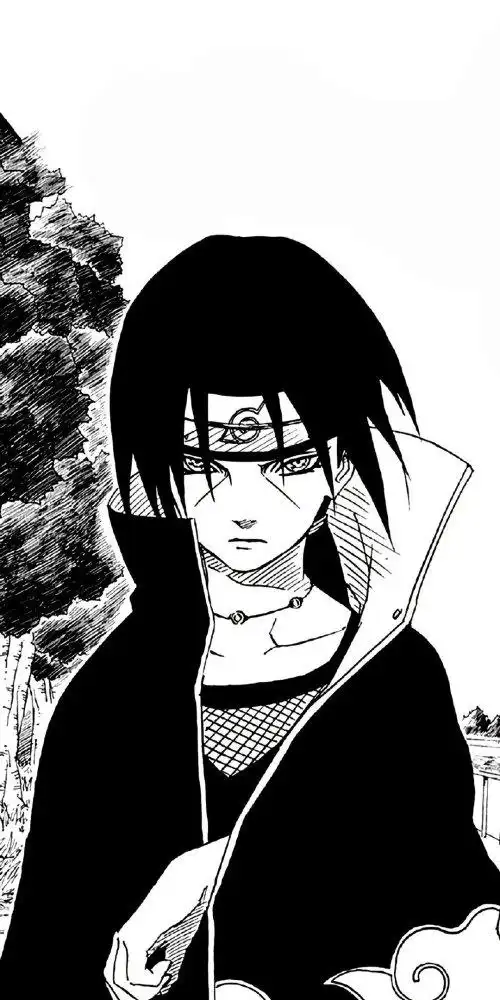 宇智波鼬黑白背景图_腾讯新闻