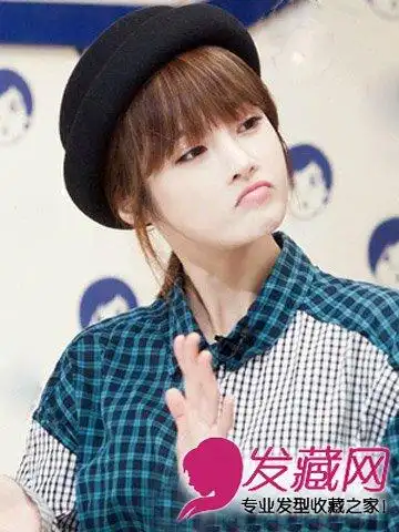 方脸适合什么刘海 9款齐刘海气质翻倍(4)