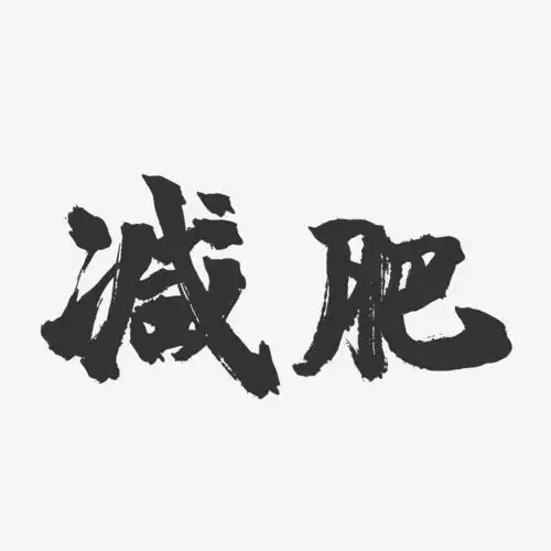 减肥-镇魂手书文字设计