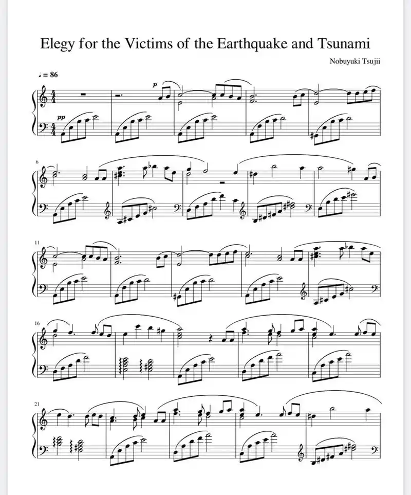 钢琴谱分享尽管如此也要活下去