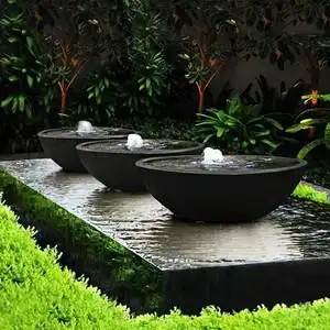 现货石雕流水钵庭院水景摆件室内喷水涌泉花园造景鱼池小喷泉