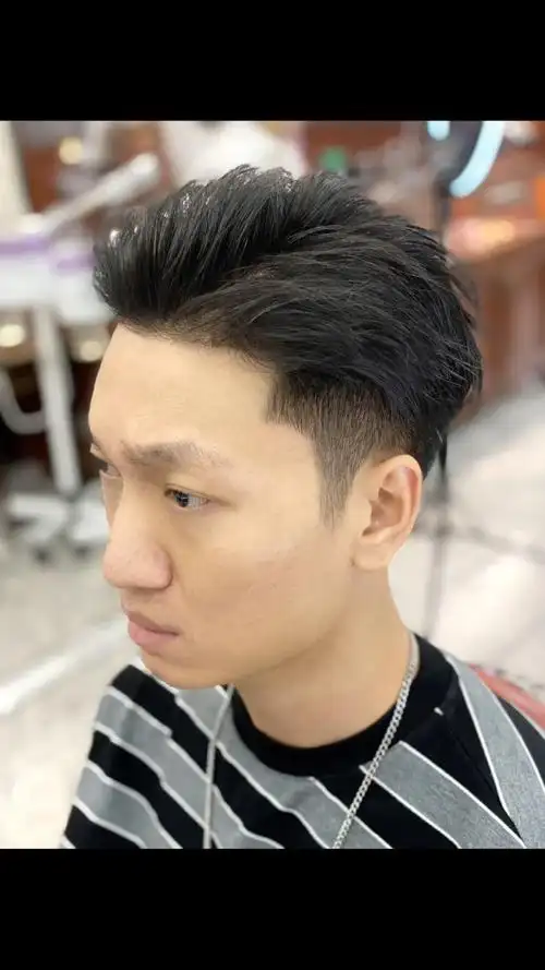 帅气十足韩式纹理三七分