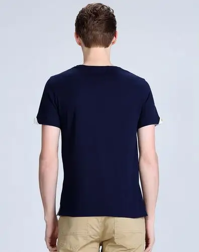 藏蓝色休闲百搭短袖t恤