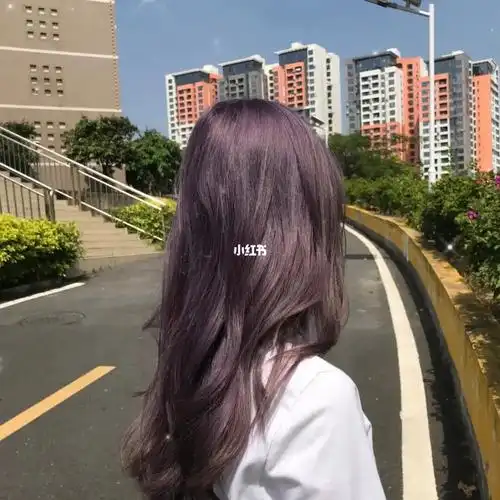 被闺蜜追问的新发色 紫灰色_发色_紫灰色_染发_接头发_烫发_理发店_灰